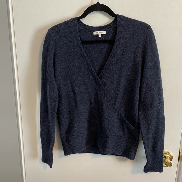 Madewell Faux Wrap Sweater - Picture 2 of 4